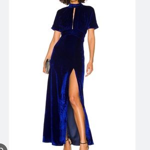 Blue Velvet Revolve Dress